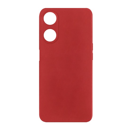 Capa de Silicone com Moldura de Câmera para Oppo A58 4g Vermelho